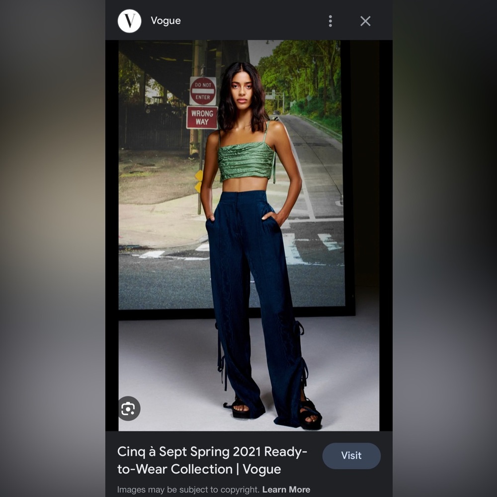 Cinq a Sept moire pants
